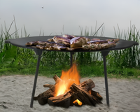 Thumbnail for Outdoor Camping Barbecue Rack Cast Iron Grill Pan
