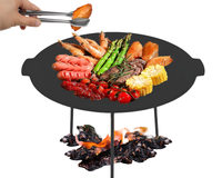 Thumbnail for Outdoor Camping Barbecue Rack Cast Iron Grill Pan