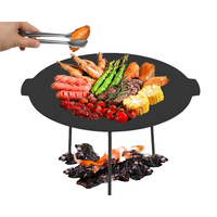 Thumbnail for Outdoor Camping Barbecue Rack Cast Iron Grill Pan