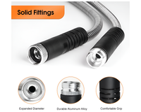 Thumbnail for Metal Garden Hose Pipe 100ft Stainless Steel Metal Garden Hose Outdoor