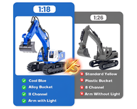 Thumbnail for HUINA Remote Control RC Excavator Digger