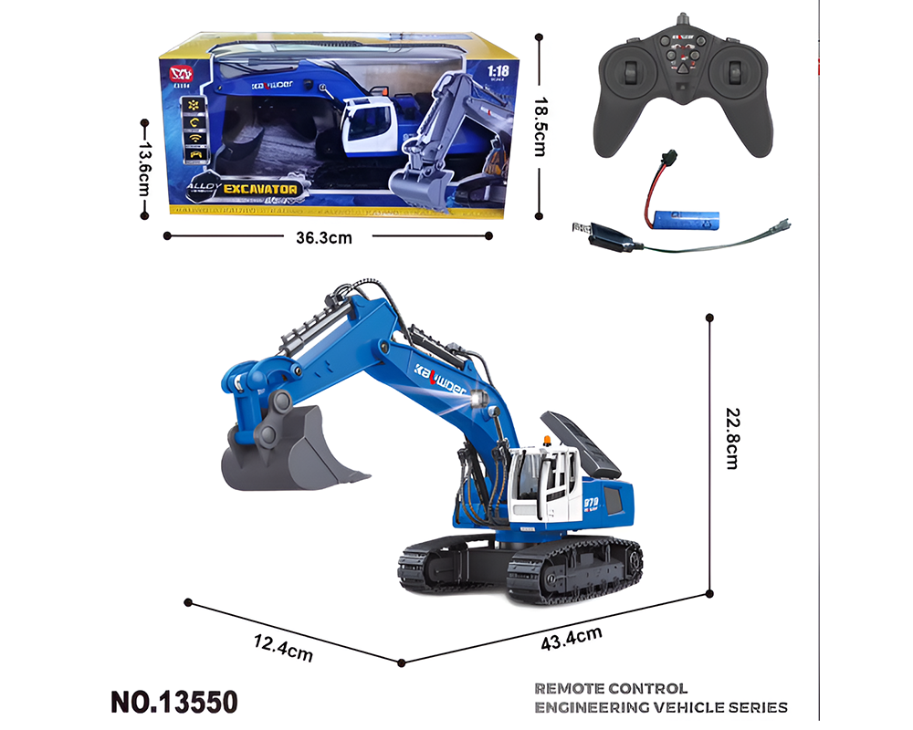 RC Digger Remote Control Excavator Rechargeable