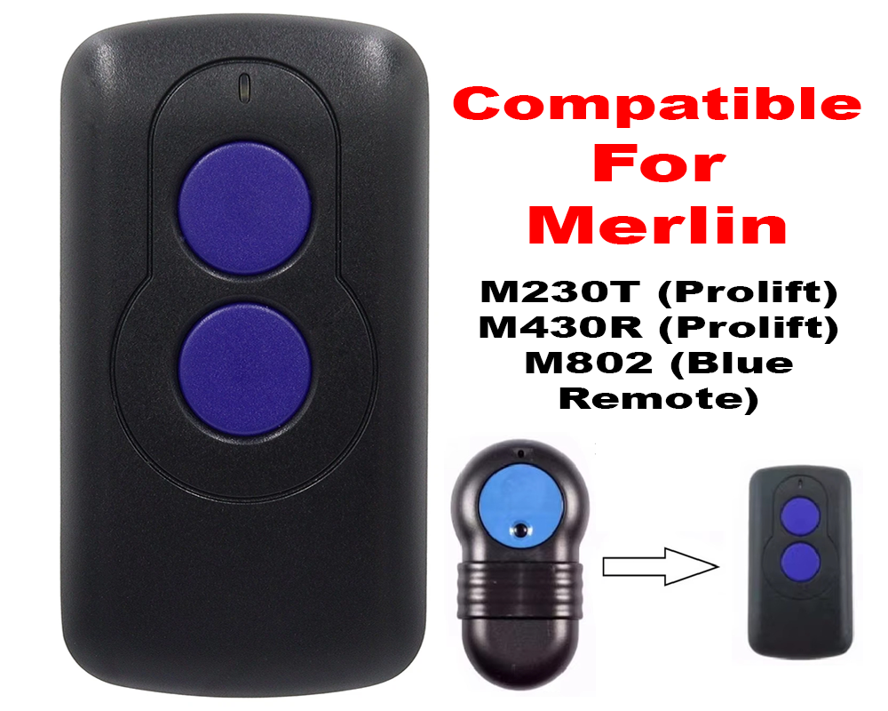 Garage Door Remote Control Merlin M802 Garage Door Remote Control Switch Compatible