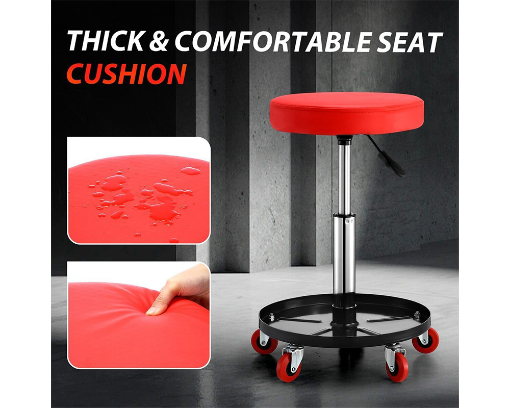 Rolling stool with smooth 360 degree wheels