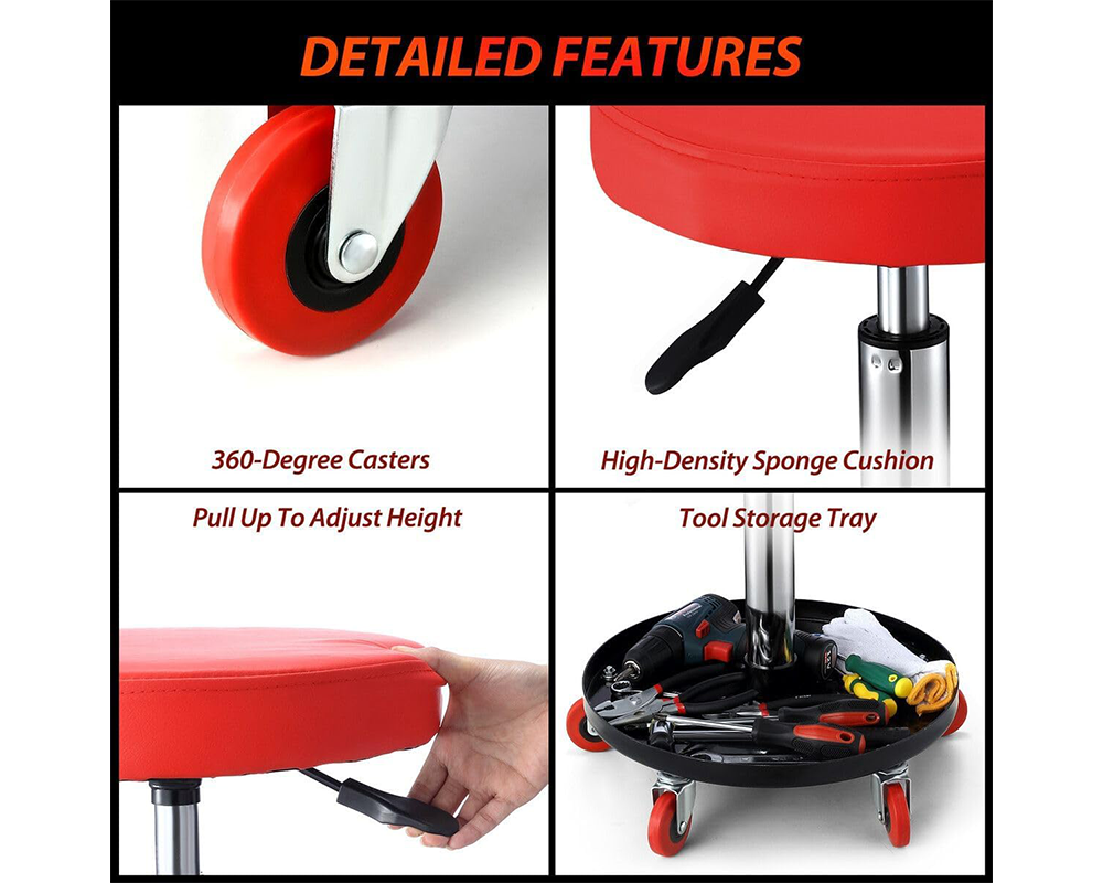 Mechanic stool used in car repair workshop