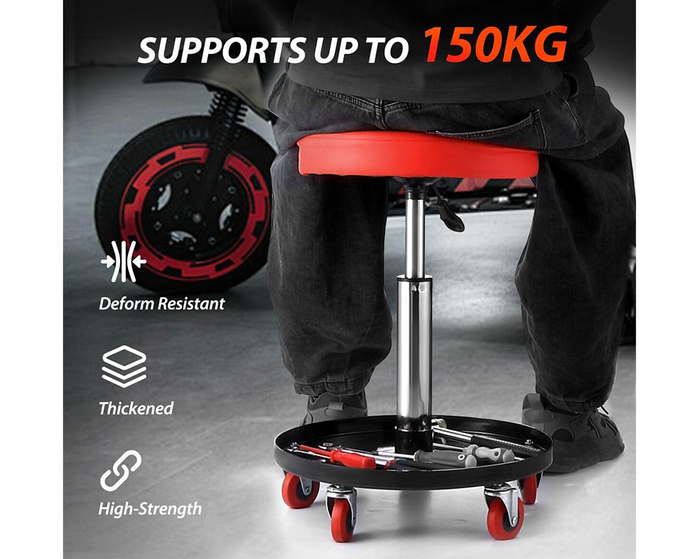 Garage stool seat diameter 33 cm close-up
