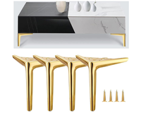 Thumbnail for 4Pcs Metal Furniture Legs 15cm-Gold