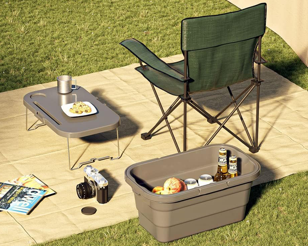Collapsible Picnic Basket with Lid