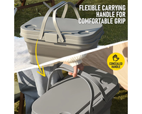 Thumbnail for Collapsible Picnic Basket with Lid