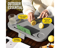 Thumbnail for Collapsible Picnic Basket with Lid