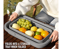 Thumbnail for Collapsible Picnic Basket with Lid