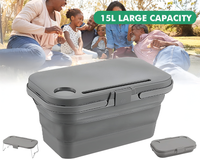Thumbnail for Collapsible Picnic Basket with Lid