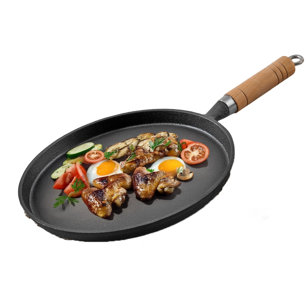 Cast iron pan suitable for all stovetops