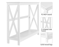 Thumbnail for Table with top surface and lower shelf