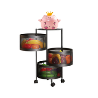 Thumbnail for 3 Tier Trolley Basket Lockable