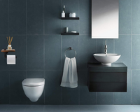 Thumbnail for Industrial Toilet Paper Holder with Rustic Wooden Shelf