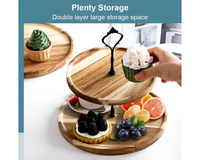 Thumbnail for 2 Tier Cake Plate Stand