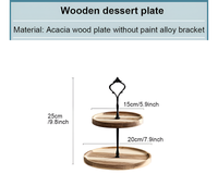 Thumbnail for 2 Tier Cake Plate Stand