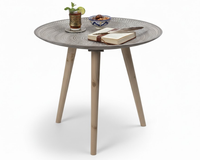 Thumbnail for Moroccan Carved Style Round Side Table