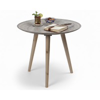 Thumbnail for Moroccan Carved Style Round Side Table