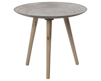 Thumbnail for Moroccan Carved Style Round Side Table