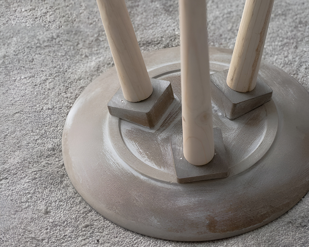 Moroccan Carved Style Round Side Table