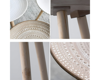 Thumbnail for Moroccan Carved Style Round Side Table