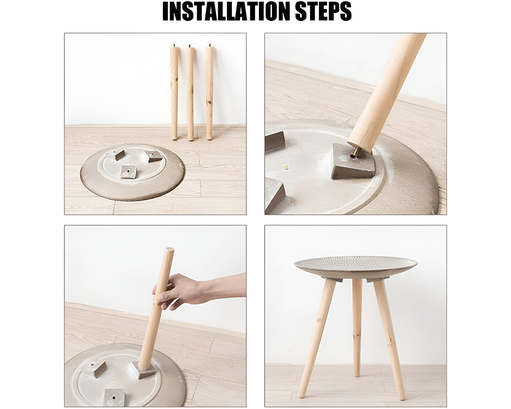 Moroccan Carved Style Round Side Table