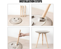 Thumbnail for Moroccan Carved Style Round Side Table