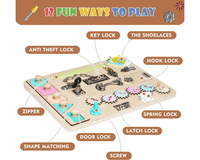 Thumbnail for Montessori Activity Educational Learning Busy Board
