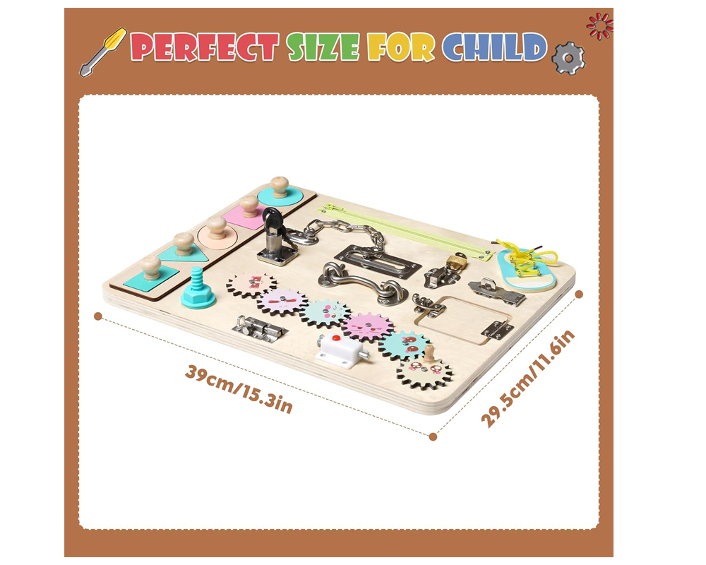 Montessori Activity Educational Learning Busy Board