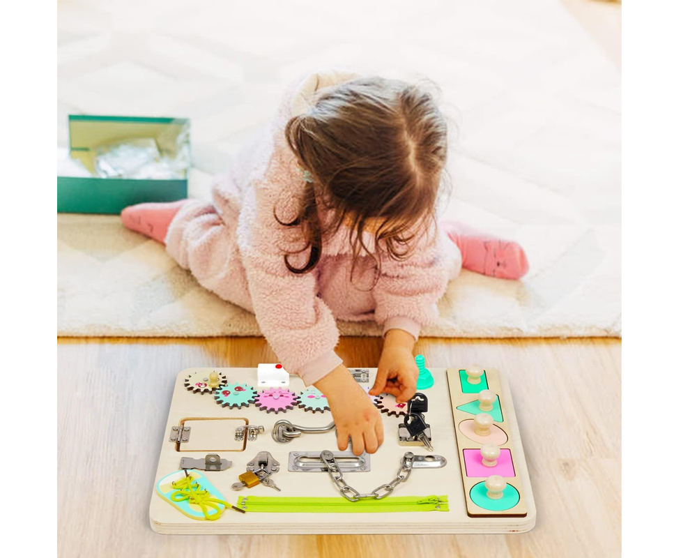 Montessori Activity Educational Learning Busy Board