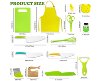 Thumbnail for 28-Piece Kids Safe Knife Set for Montessori Kitchen Tools