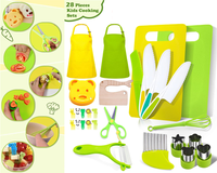 Thumbnail for 28-Piece Kids Safe Knife Set for Montessori Kitchen Tools