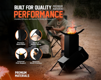 Thumbnail for Camp Rocket Stove Wood Burning