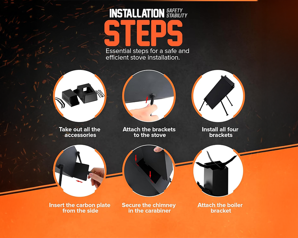 Camp Rocket Stove Wood Burning