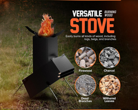 Thumbnail for Camp Rocket Stove Wood Burning