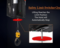 Thumbnail for Electric Hoist Winch 500 kg 1500W Portable Lifting Tool with Remote
