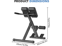 Thumbnail for Roman Chair Adjustable Roman Chair Hyperextension Bench
