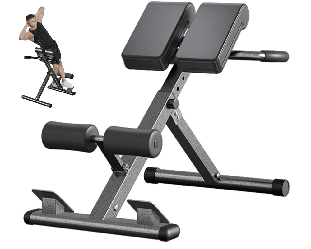 Roman Chair Adjustable Hyperextension Bench Steel Frame – Homyspire