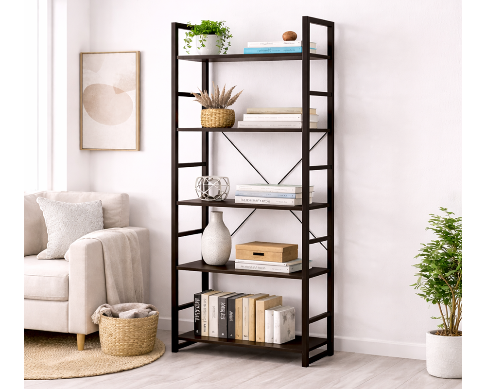 Side angle showing sturdy frame