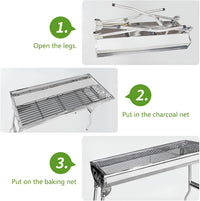 Thumbnail for Stainless steel Charcoal BBQ Grill