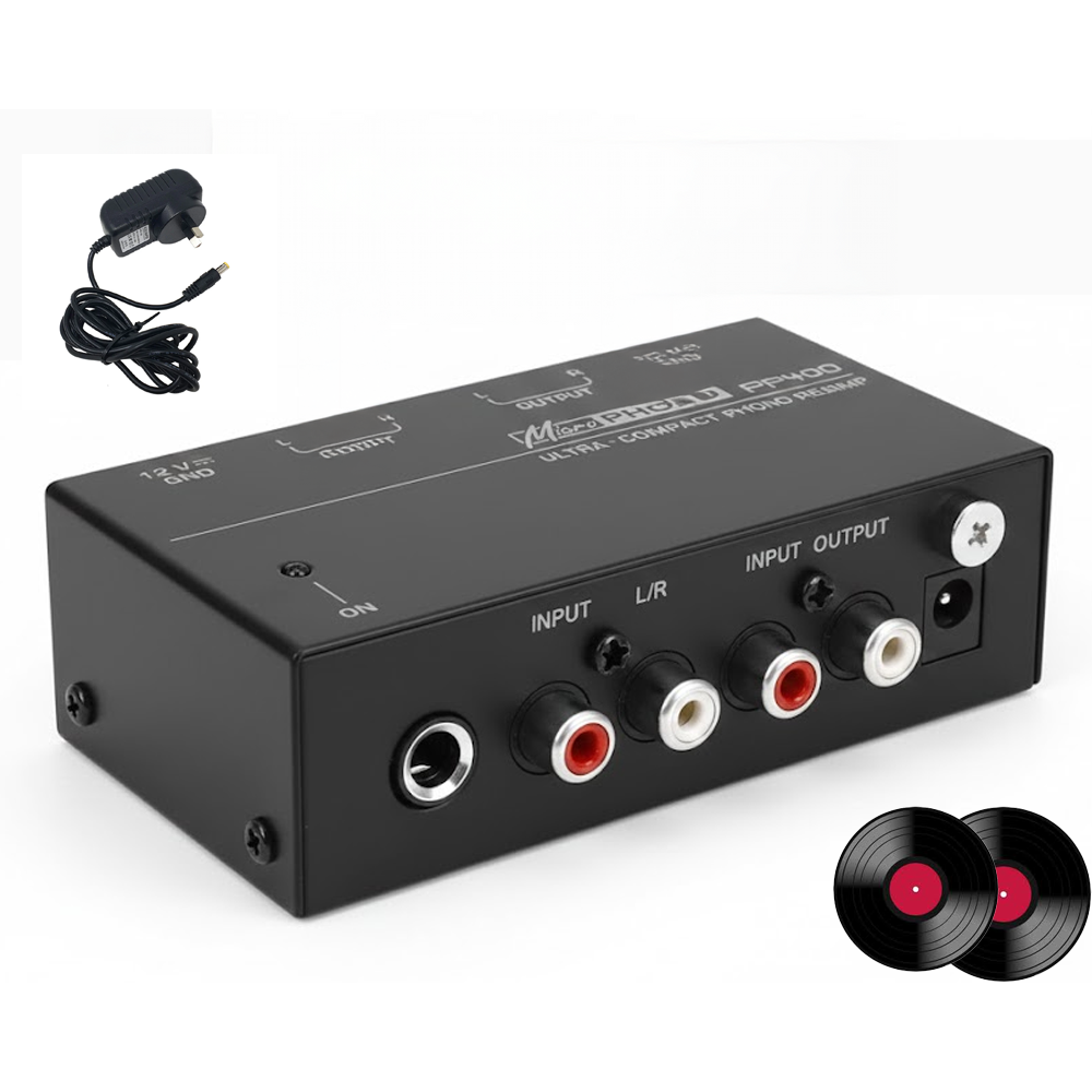 Behringer Micro Phono PP400 Ultra-Compact Phono Preamp