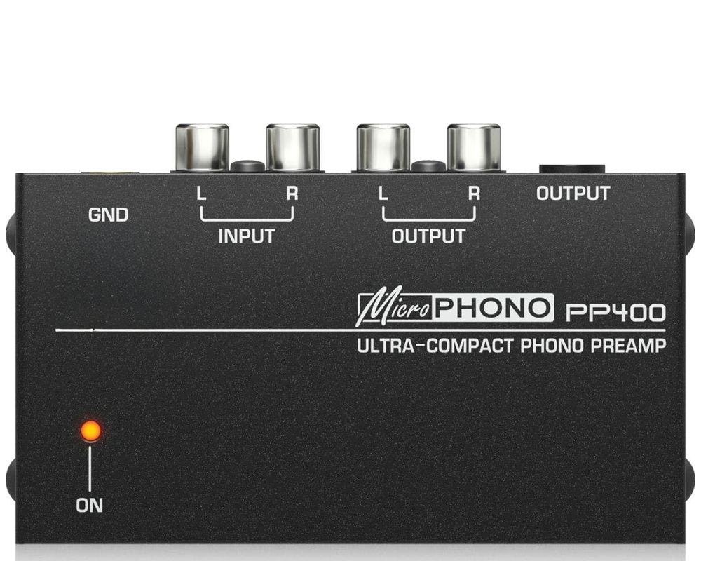 Behringer Micro Phono PP400 Ultra-Compact Phono Preamp