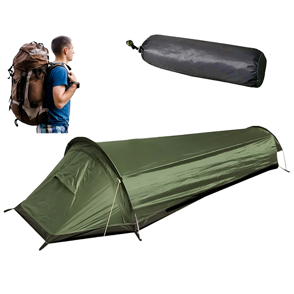 Ultralight bivvy tent breathable fabric close-up