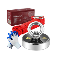 Thumbnail for Salvage magnet fishing kit rope attached to magnet