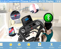 Thumbnail for Folding Treadmill Mechanical Treadmill Walking Machine