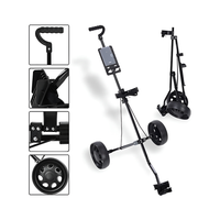 Thumbnail for Golf club trolley cart carrying golf bag