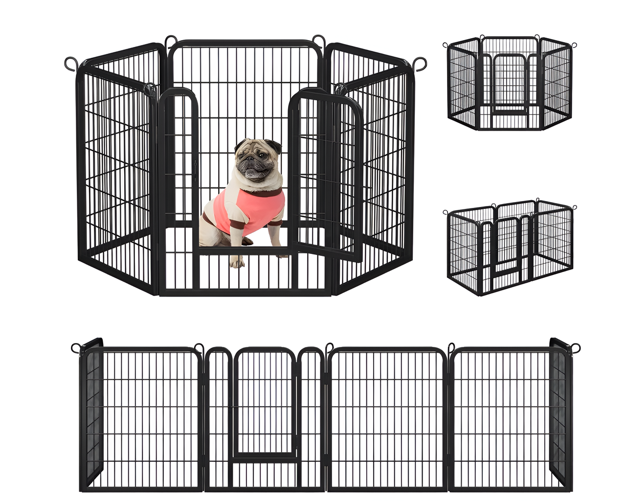 12 Panel Heavy Duty Pet Playpen with Door