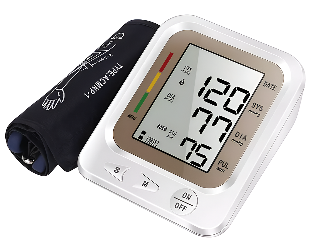 digital blood pressure monitor front